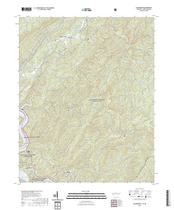 Calderwood topographic map thumbnail