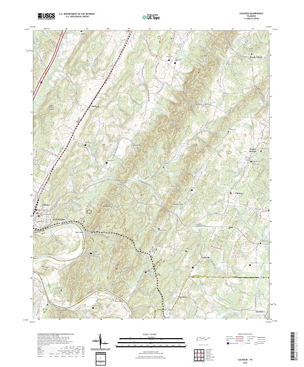 Calhoun topographic map thumbnail