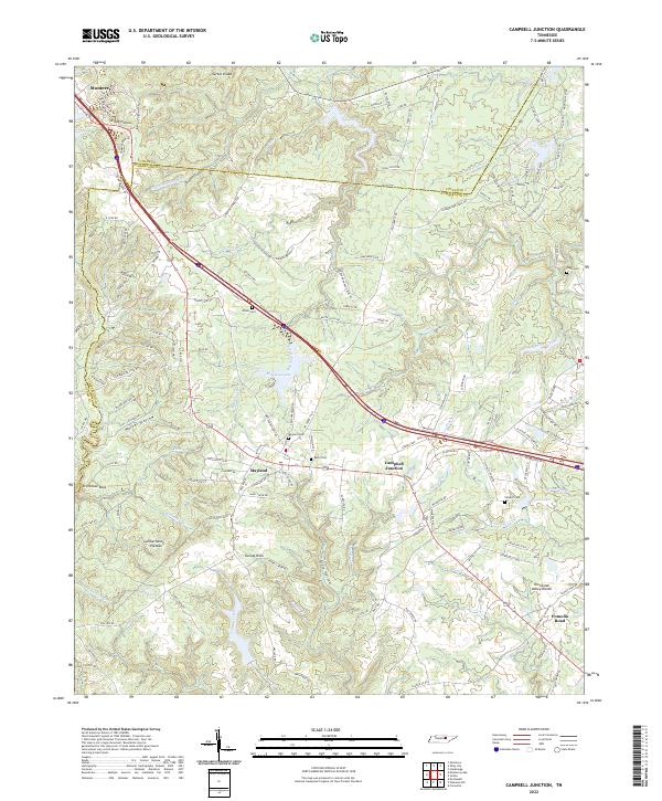 Campbell Junction topographic map thumbnail