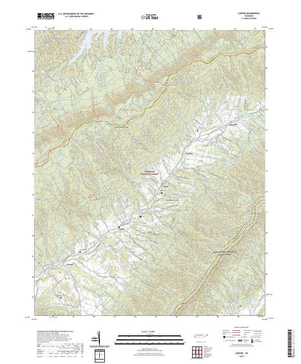 Carter topographic map thumbnail