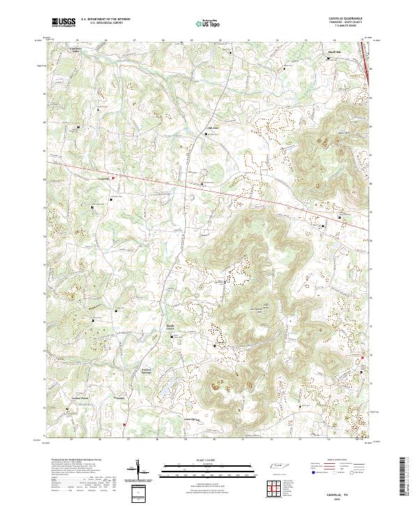 Cassville topographic map thumbnail