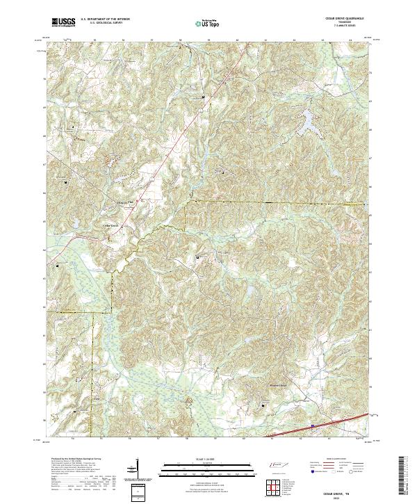 Cedar Grove topographic map thumbnail