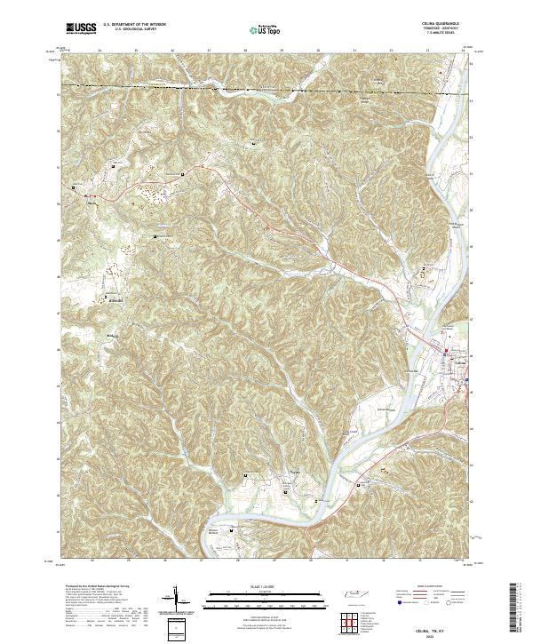 Celina topographic map thumbnail