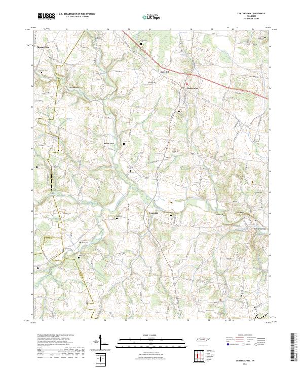Centertown topographic map thumbnail
