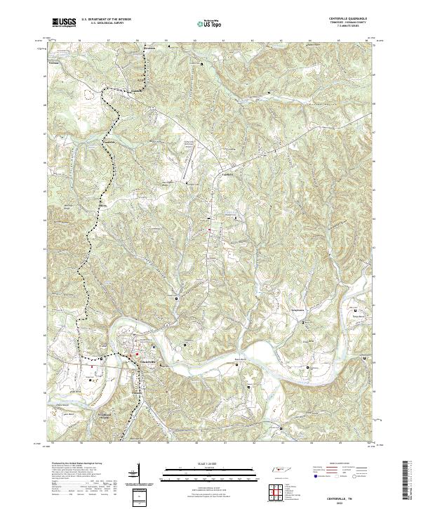 Centerville topographic map thumbnail