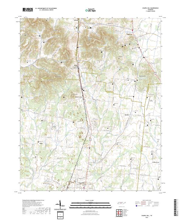 Chapel Hill topographic map thumbnail