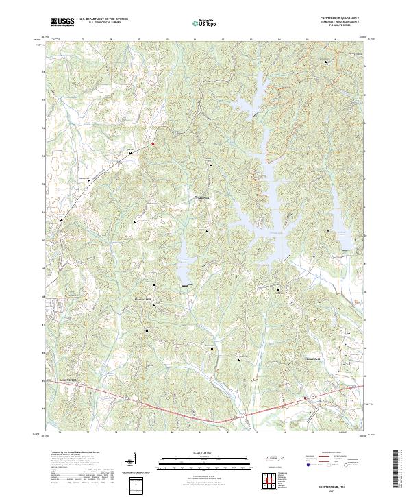 Chesterfield topographic map thumbnail