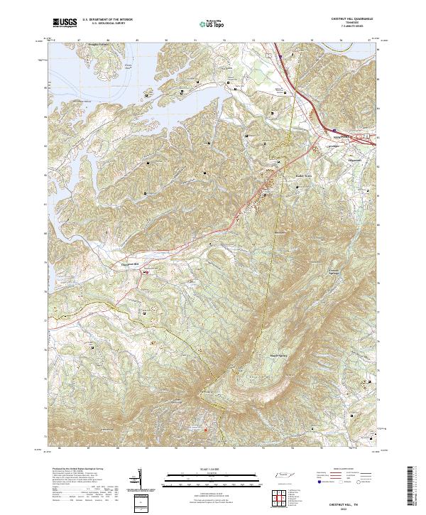 Chestnut Hill topographic map thumbnail