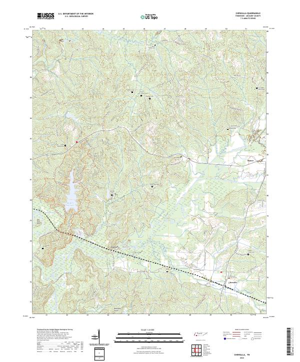 Chewalla topographic map thumbnail