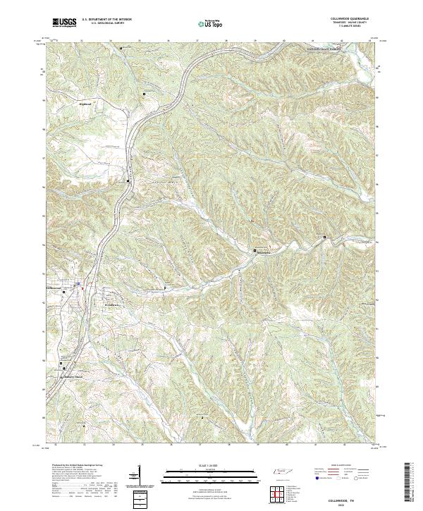 Collinwood topographic map thumbnail