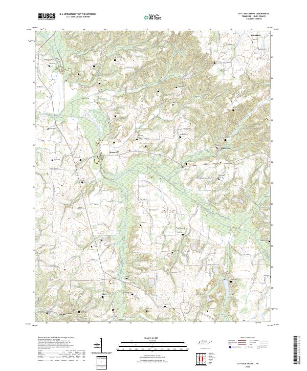 Cottage Grove topographic map thumbnail