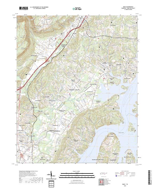 Daisy topographic map thumbnail