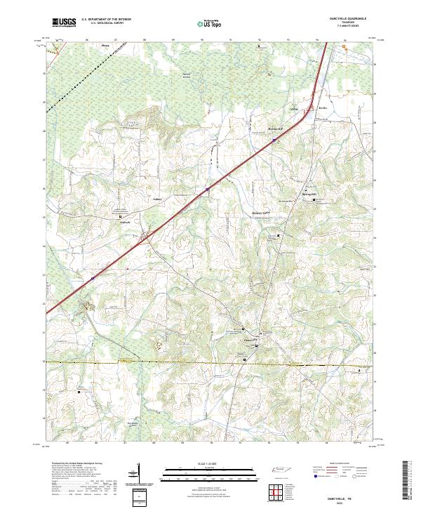 Dancyville topographic map thumbnail