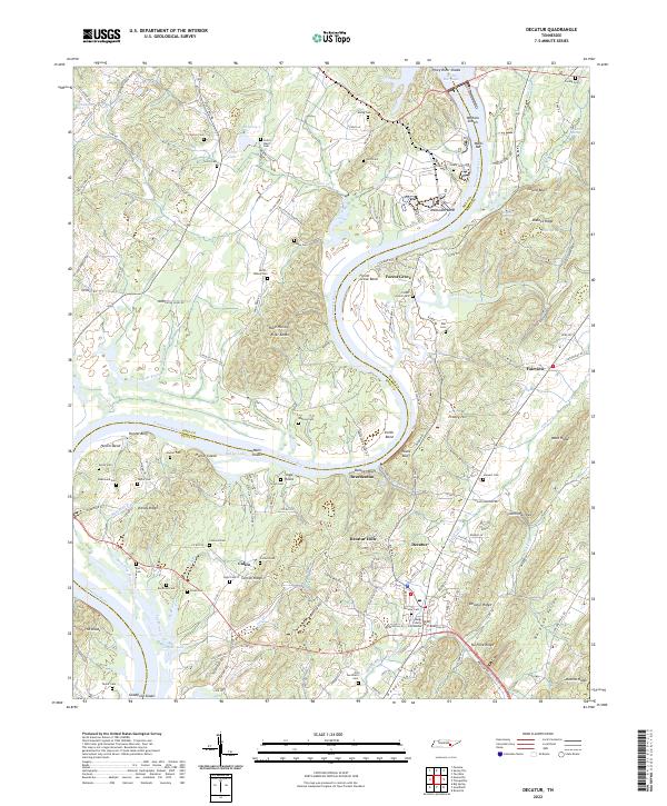 Decatur topographic map thumbnail