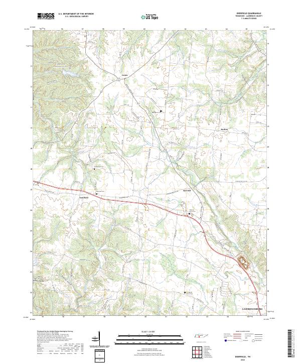 Deerfield topographic map thumbnail