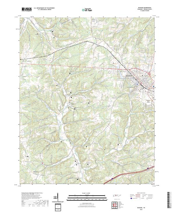 Dickson topographic map thumbnail