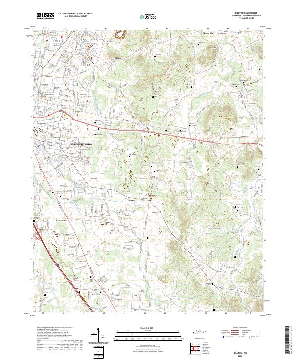 Dillton topographic map thumbnail
