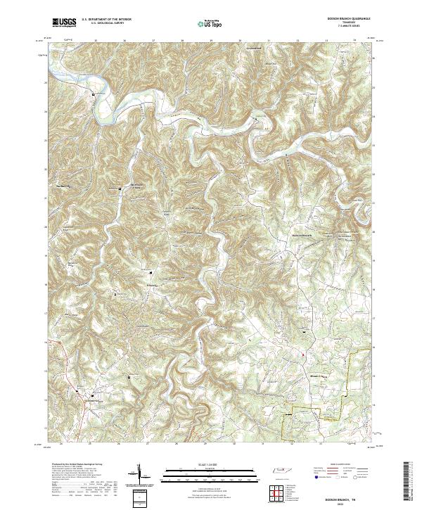 Dodson Branch topographic map thumbnail