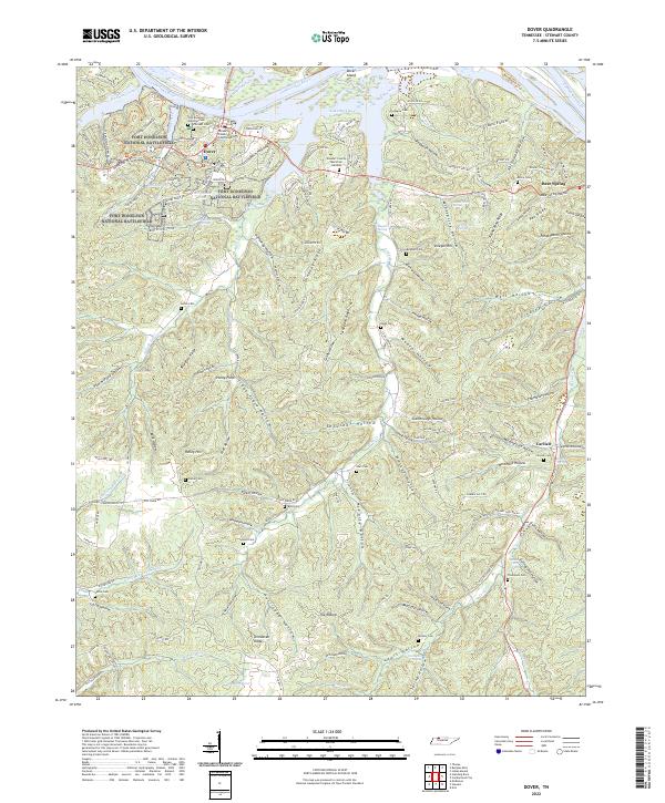 Dover topographic map thumbnail