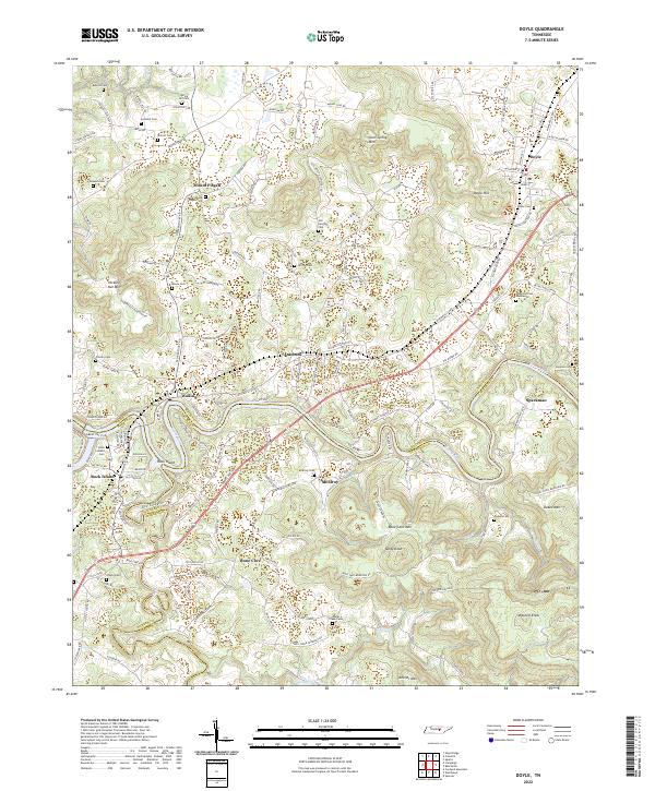 Doyle topographic map thumbnail