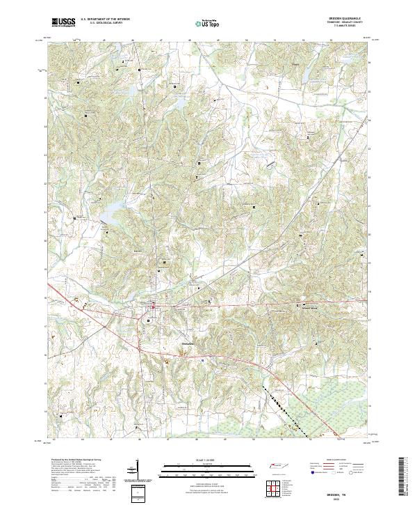 Dresden topographic map thumbnail