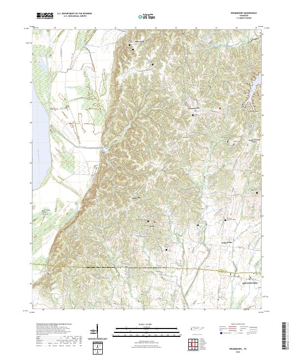Drummonds topographic map thumbnail