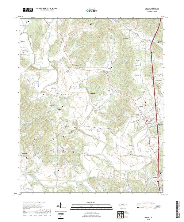 Elkton topographic map thumbnail
