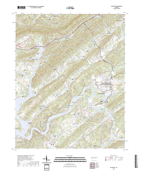 Elverton topographic map thumbnail