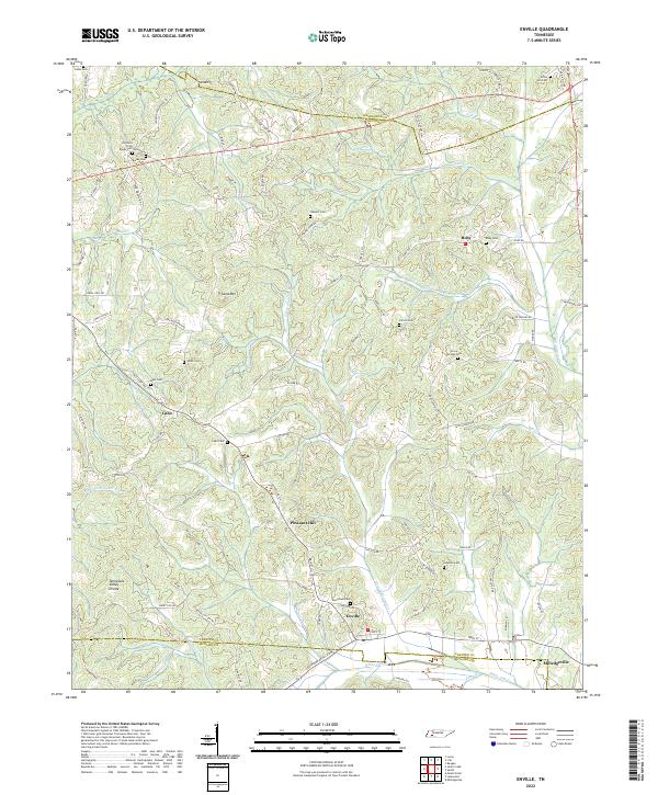 Enville topographic map thumbnail