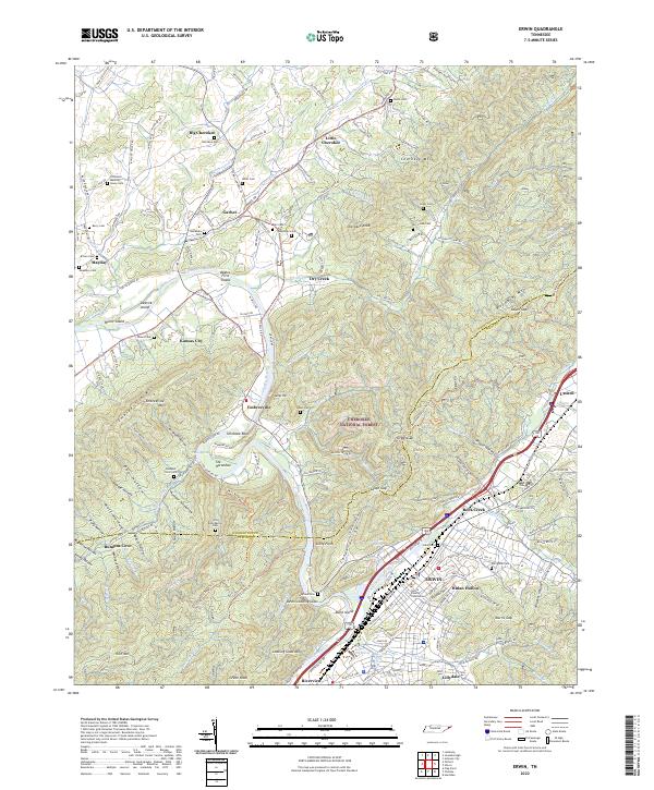 Erwin topographic map thumbnail