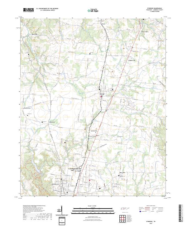 Ethridge topographic map thumbnail