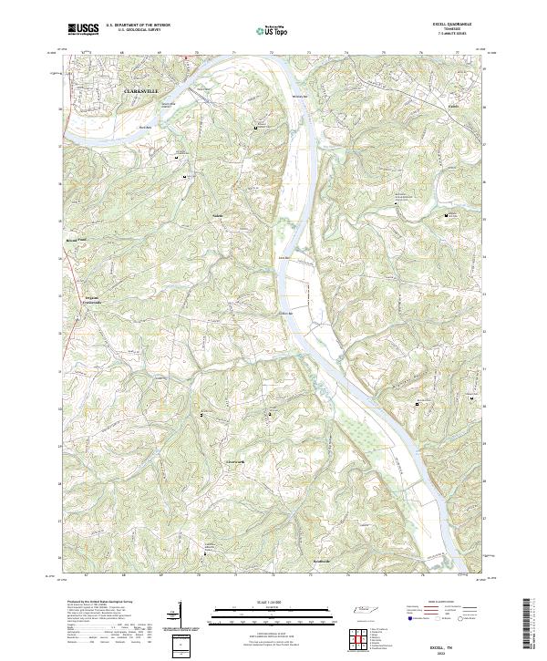Excell topographic map thumbnail