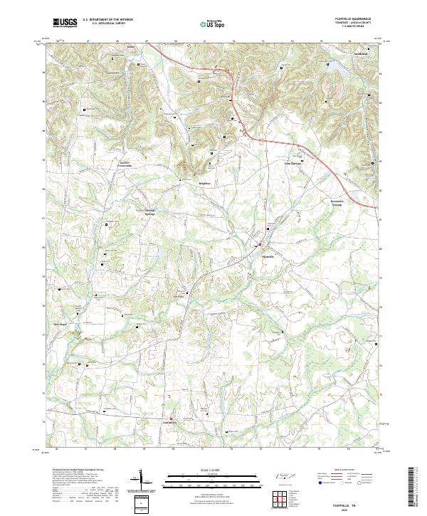 Flintville topographic map thumbnail