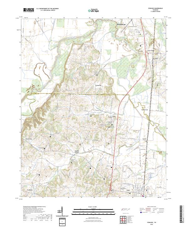 Fowlkes topographic map thumbnail