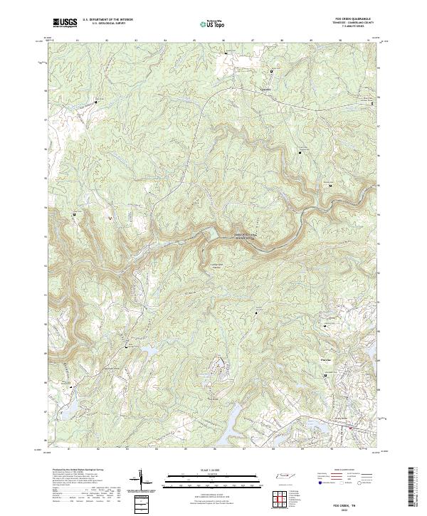 Fox Creek topographic map thumbnail