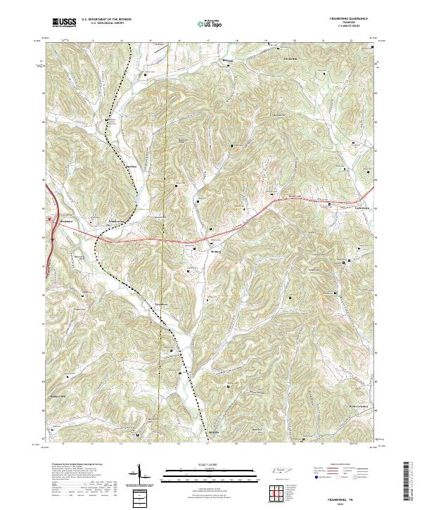 Frankewing topographic map thumbnail
