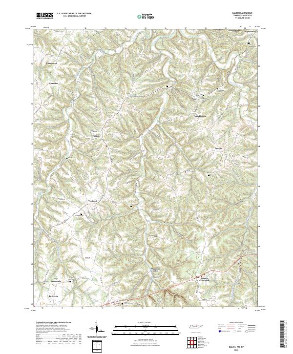 Galen topographic map thumbnail
