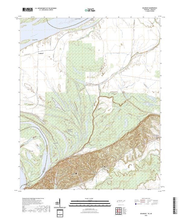 Golddust topographic map thumbnail