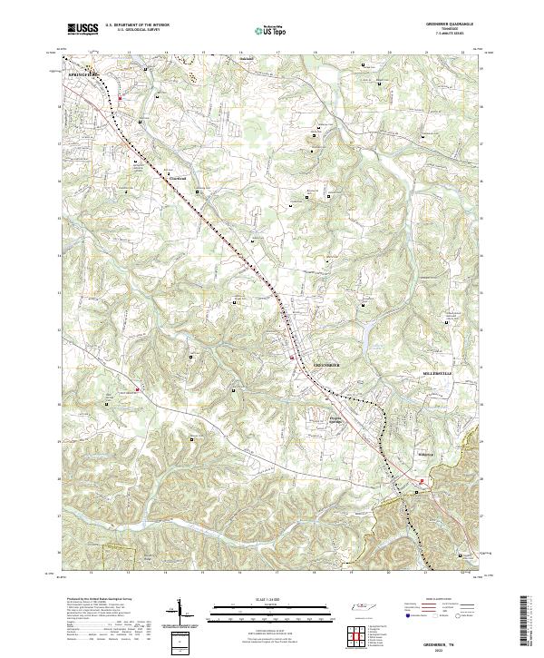 Greenbrier topographic map thumbnail
