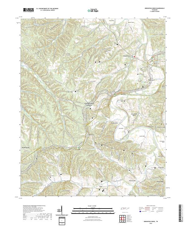 Greenfield Bend topographic map thumbnail