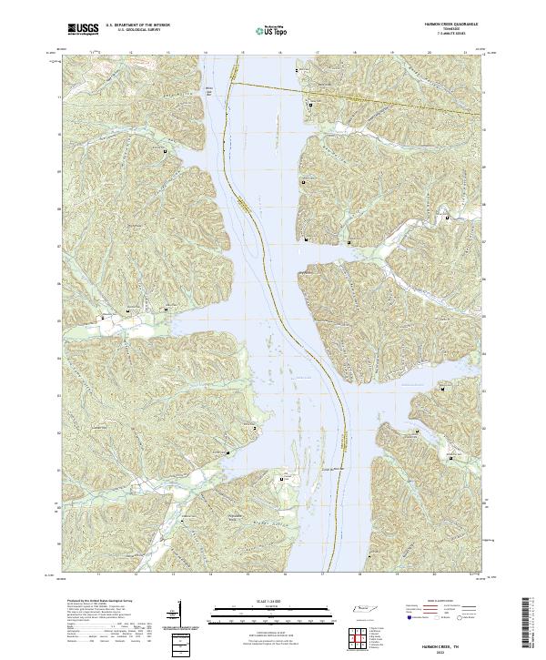 Harmon Creek topographic map thumbnail