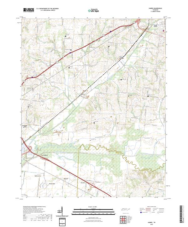 Harris topographic map thumbnail