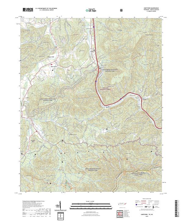 Hartford topographic map thumbnail