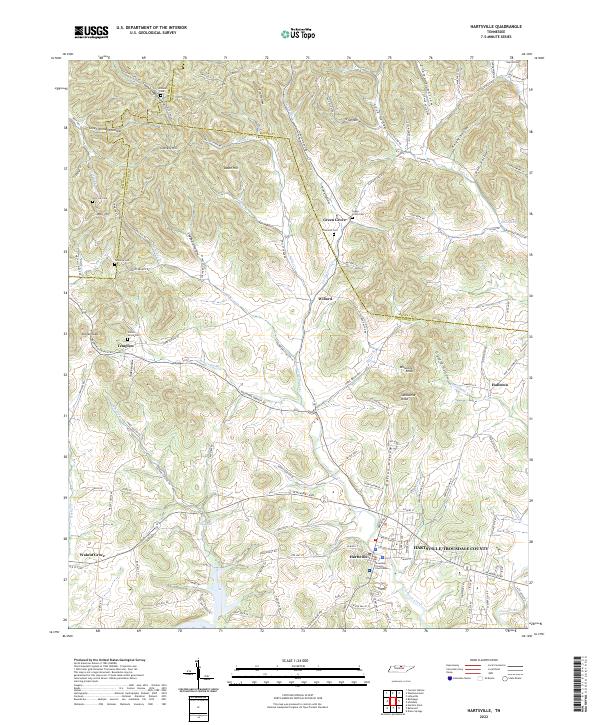 Hartsville topographic map thumbnail