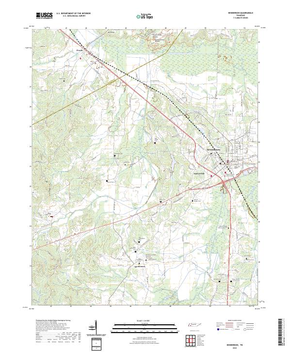 Henderson topographic map thumbnail