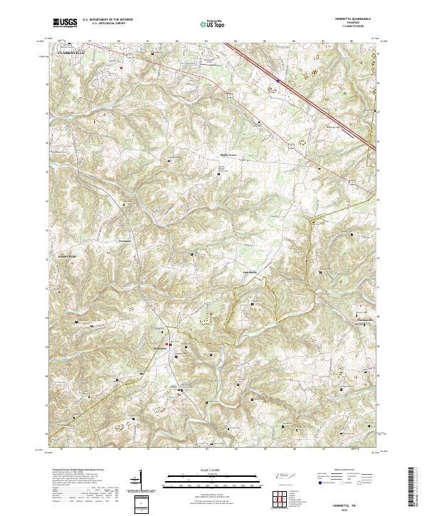 Henrietta topographic map thumbnail