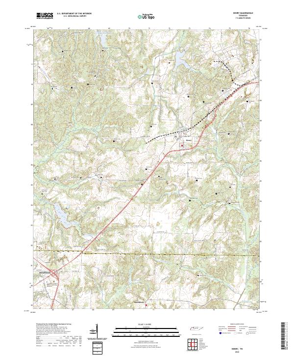 Henry topographic map thumbnail