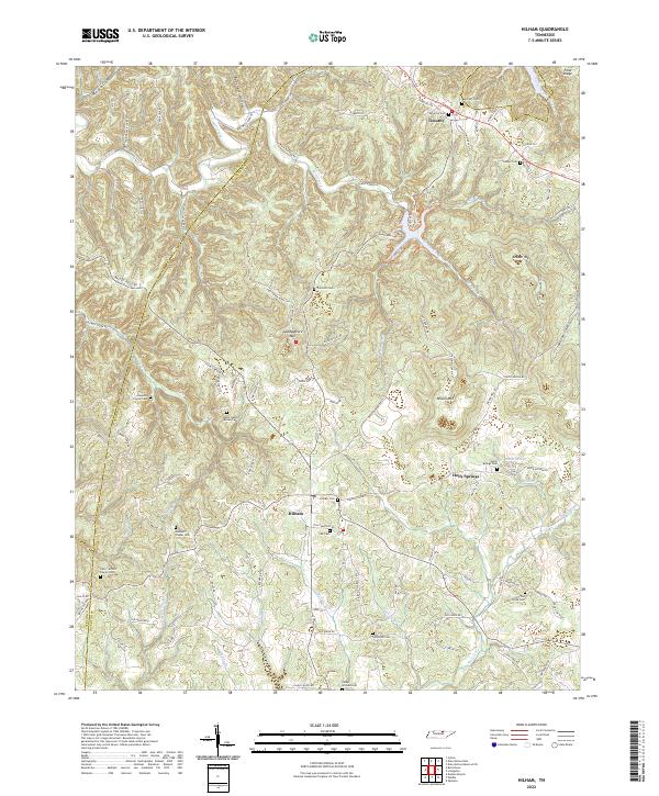 Hilham topographic map thumbnail