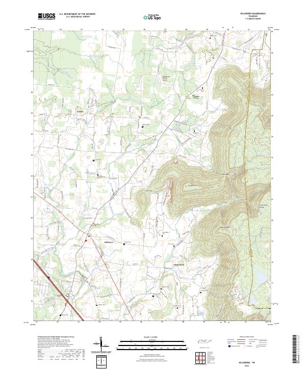 Hillsboro topographic map thumbnail