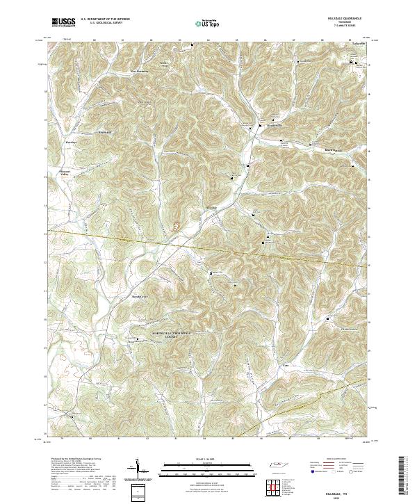 Hillsdale topographic map thumbnail